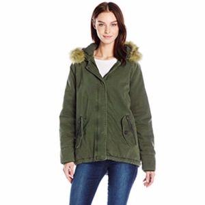 NWT Levi’s Military Green Heavy Hooded Parka Fur